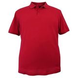 Erkek Büyük Beden Battal Boy 120 Kilo İçin Uygun Polo Yaka Düz Pike Tişört Tişört (KIRMIZI, 3XL)
