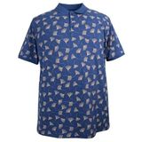Erkek Büyük Beden Battal Boy 130 Kilo İçin Uygun Polo Yaka Pike Tişört (MAVİ, 4XL)