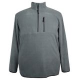 Erkek Büyük Beden Battal Boy Dik Yakalı Polar Sweatshirt (SİYAH, 5XL)