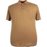 Erkek Büyük Beden Battal Boy Polo Yaka Cepli Tişört ( Beden Bilgisi Açıklama Bölümündedir ) - 3XL - Bej