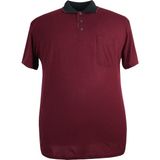 Erkek Büyük Beden Battal Boy Polo Yaka Cepli Tişört ( Beden Bilgisi Açıklama Bölümündedir ) - 4XL - Bordo