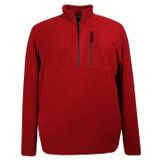 Erkek Büyük Beden Battal Boy Yarım Fermuarlı Polar Sweat (KIRMIZI, 5XL)