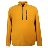 Erkek Büyük Beden Battal Boy Yarım Fermuarlı Polar Sweat (SARI, 3XL)