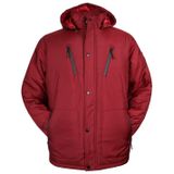 Erkek Büyük Beden Kapşonlu Mont Dekons Eden (Kırmızı, 4XL)