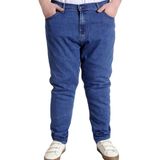 Erkek Büyük Beden Kot Pantolon - 0G-Mavi - 60