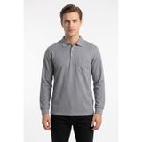 Erkek Büyük Beden Mevsimlik Polo Yaka Cepli Sweatshirt BGL-ST05367