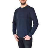 Erkek Büyük Beden Sıfır Yaka Sweatshirt 2245-BTL BGL-ST02357 LACİVERT 4XL