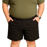 Erkek Büyük Beden Şort 3xl 4xl 5xl 6xl 7xl 8xl 9xl - Siyah