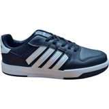 Erkek Büyük Numara Rahat Kalıp Siyah Beyaz Spor Ayakkabı Sneaker (45-46-47)