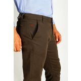Erkek Camel Slim Fit Armürlü Chino Pantolon NCS JEANS 2194 HAKİ 32
