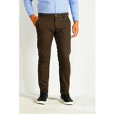 Erkek Camel Slim Fit Armürlü Chino Pantolon NCS JEANS 2194