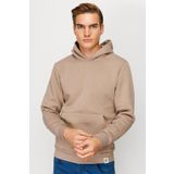 Erkek Camel Standart Kapşonlu Sweatshirt