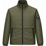 Erkek Ceket Regular Fit Dik Yaka Fermuarlı Modern Stil Mevsimlik Mont - 2XL - Haki