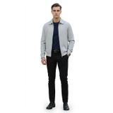 Erkek Ceket - Slim Fit Fitilli Dokulu Fermuarlı Mont - Günlük Şık Mevsimlik Spor Tasarım (Gri, 2X Large)
