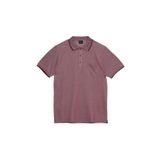 Erkek Çekmeyen Pamuklu Kumaş Regular Fit Geniş Kesim Bordo Kıvrılmaz Polo Yaka Cepli Tişört