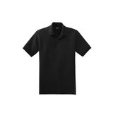 Erkek Çekmeyen Pamuklu Kumaş Regular Fit Standart Kesim Kıvrılmaz Polo Yaka Tişört POLOYAKA-TSHIRT Siyah S