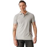 Erkek Çekmeyen Pamuklu Kumaş Regular Fit Standart Kesim Polo Yaka Tişört POLOYAKA-T-SHIRT1 Gri S