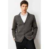 Erkek Cepli Blazer Ceket K.füme - XL