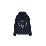 Erkek Çift Bağcıklı Kapüşonlu Rahat%100 Pamuklu Jarse Kumaş Lacivert Sweatshirt EM002882 AF18339-MB367