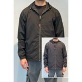 Erkek Çift Taraflı Mevsimlik Ceket Tek Üst REU-24726 Siyah - XL