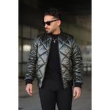 Erkek Çift Taraflı Pilot Mont - Haki - Siyah - 2XL