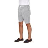 Erkek Çizgili Cepli Likralı Şort BGL-ST04624 GRİ M