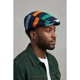 Erkek Çizgili Kasket Şapka | Retro Newsboy Cap - Bayşapkacı-8281