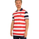 Erkek Çizgili T-Shirt - Kırmızı