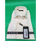 Erkek Classıc Krem Düz Gömlek Pamuk Polyester - 2XL