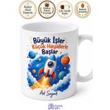 Erkek Çocuğa Hediye Özel Tasarım Baskılı Porselen Kupa Bardak Hediye