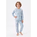 Erkek Çocuk %100 Pamuk Pijama Takımı 3-13 Yaş 12734Is