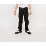 Erkek Çocuk 23 Nisan 29 Ekim 10 Kasım Gösteri Cepli Keten Pantolon - Siyah - 10 Yaş
