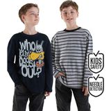 Erkek Çocuk 2'li Paket T-Shirt - Lacivert - 8 Yaş