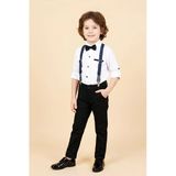 Erkek Çocuk 4'Lü Takım (Pantolon+Gömlek+Askılı Kemer+Papyon) 12664B