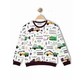 ERKEK ÇOCUK ARABA VE İŞ MAKİNELERİ DESENLİ SWEATSHIRT