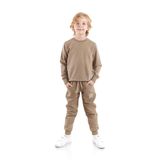 Erkek Çocuk Back To School Trend Eşofman Takımı AK2528, Haki, 10 Yaş