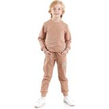 Erkek Çocuk Back To School Trend Eşofman Takımı AK2528, KAHVERENGİ, 11 Yaş