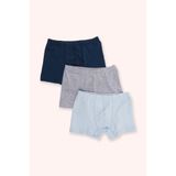 Erkek Çocuk Basic 3'lü Boxer Seti 8-9 Yaş