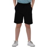 Erkek Çocuk Basic Pamuklu Penye Double Paça Cepli Şort - Siyah - 4 - 5 Yaş