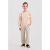 Erkek Çocuk Baskılı Bej Sweatshirt 8 Yaş (128 cm)