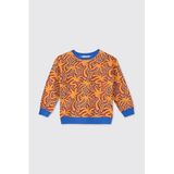 Erkek Çocuk Baskılı Somon Sweatshirt 8 Yaş (128 cm)