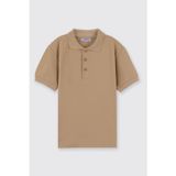 Erkek Çocuk Bej Polo Yaka Tişört 7 Yaş (122 cm)