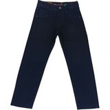 Erkek Çocuk Beli Feel Yazılı Beli Lastik Ayarlamalı Düz Siyah Renk Kot Pantolon 3243 - 6 - 7 Yaş