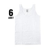 Erkek Çocuk Beyaz 6'lı Paket Atlet ELF568TUT01246 - 3