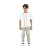 Erkek Çocuk Beyaz Micro Yelek 5 Yaş (110 cm)