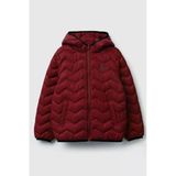 Erkek Çocuk Bordo Logo İşlemeli Mevsimlik İnce Pufa Mont