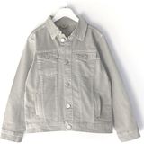 Erkek Çocuk Cep Detaylı Denim Kot Ceket 5-14 Yaş Gri Çocuk Kot Mont 001-0002102