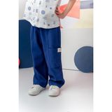 Erkek Çoçuk Çep Detaylı Lastikli Pantolon - Lacivert - 1 - 2 Yaş