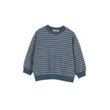 Erkek Çocuk Çizgi Desenli Petrol Sweatshirt 6 Yaş (116 cm)