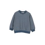 Erkek Çocuk Çizgi Desenli Petrol Sweatshirt 7 Yaş (122 cm)
